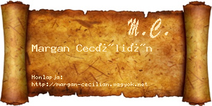 Margan Cecílián névjegykártya